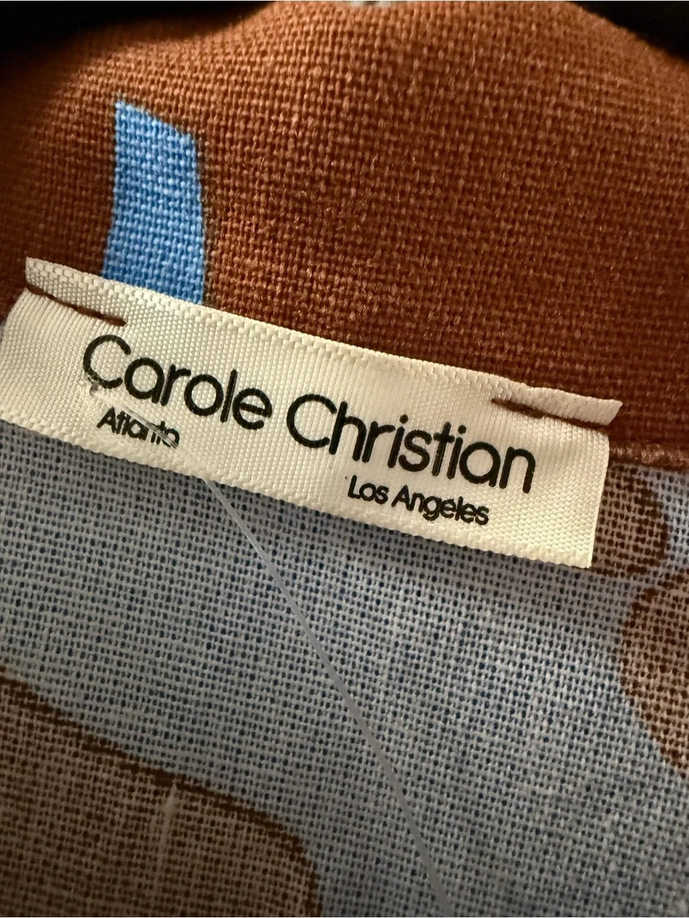 🆕 Carole Christian Linen Blend Matching Short Set Large